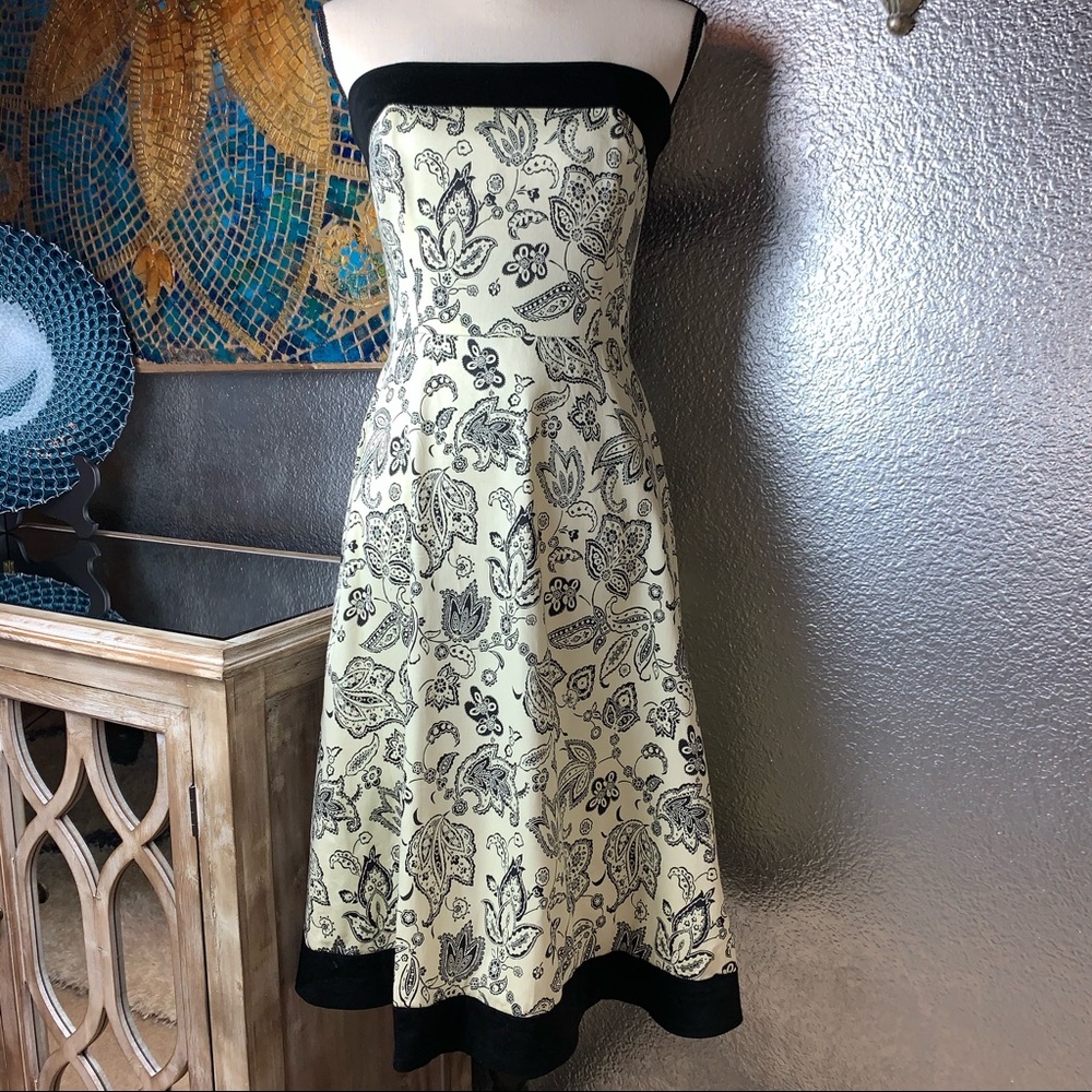 White House Black Market black and beige dress!